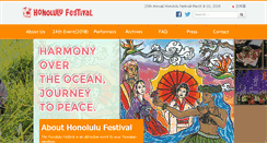 Desktop Screenshot of honolulufestival.com