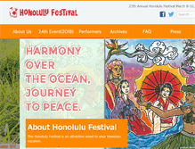Tablet Screenshot of honolulufestival.com